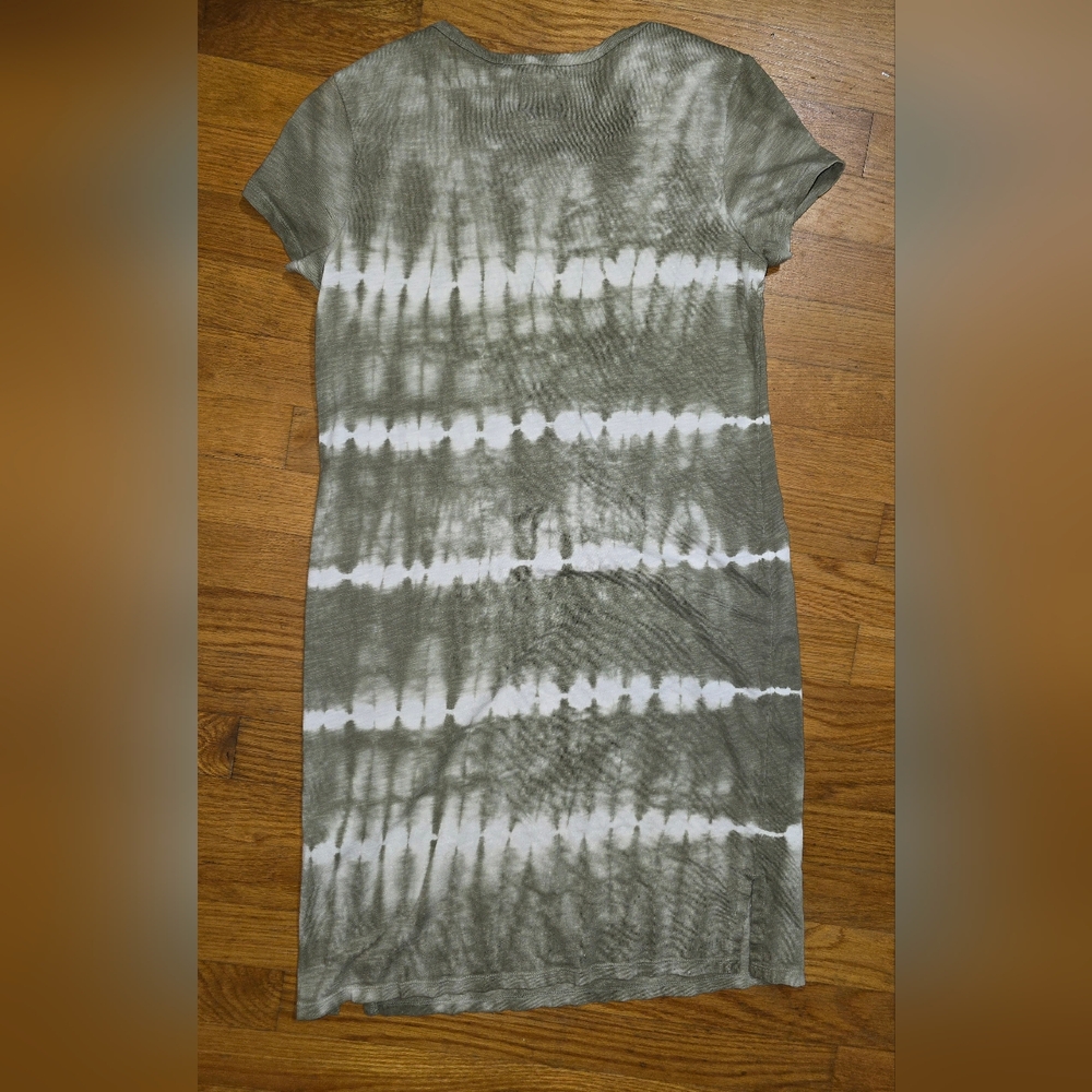 GAP Olive and Cream Tie-Dye Dress